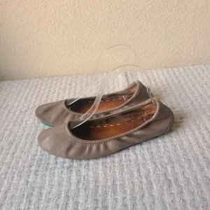 Tieks Ballerina Brown Beige Flats Womans Size 8
