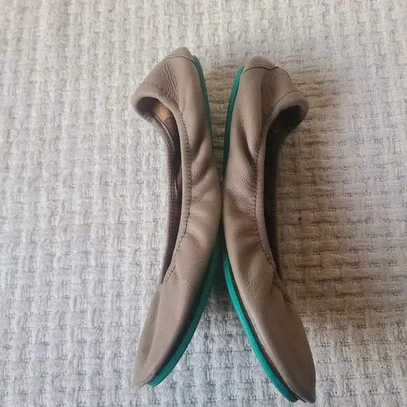 Tieks Ballerina Brown Beige Flats Womans Size 8