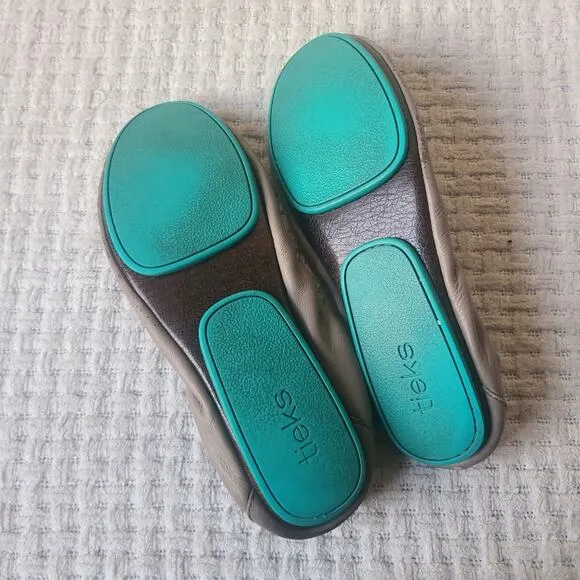 Tieks Ballerina Brown Beige Flats Womans Size 8