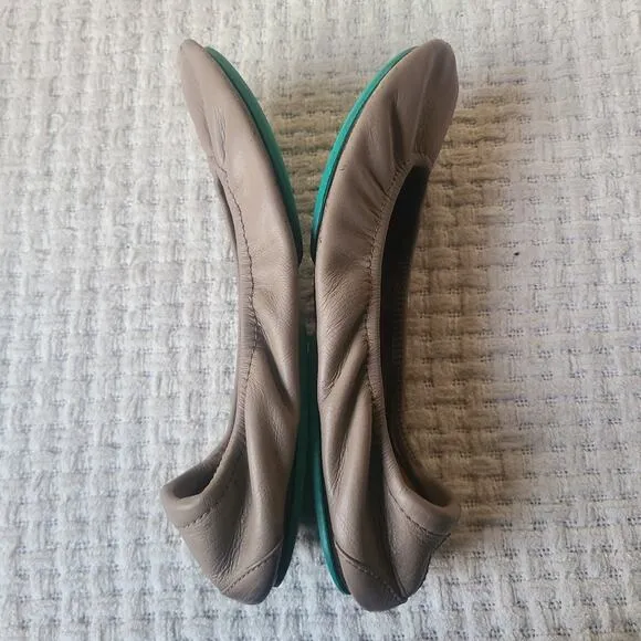 Tieks Ballerina Brown Beige Flats Womans Size 8