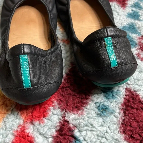 Tieks Black leather Ballet Flats