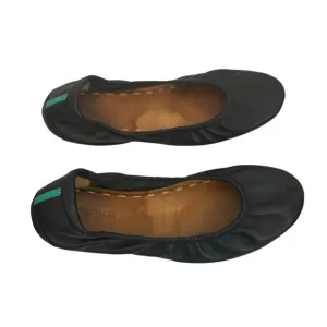 Tieks Black Leather Flats Size 7