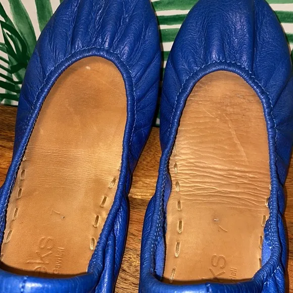 Tieks Blue Leather Ballet Flats Women’s Size 7