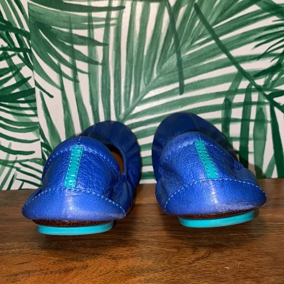 Tieks Blue Leather Ballet Flats Women’s Size 7