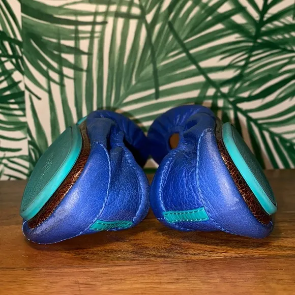Tieks Blue Leather Ballet Flats Women’s Size 7