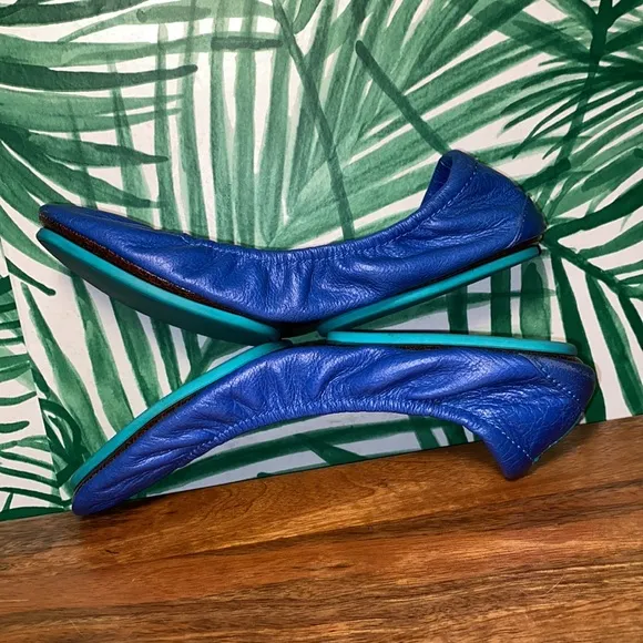 Tieks Blue Leather Ballet Flats Women’s Size 7