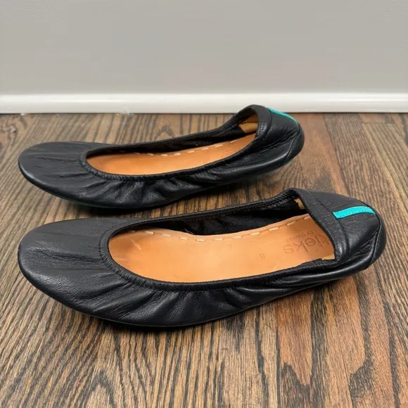 Tieks by Gavrieli Black Leather Ballet Flats size 8