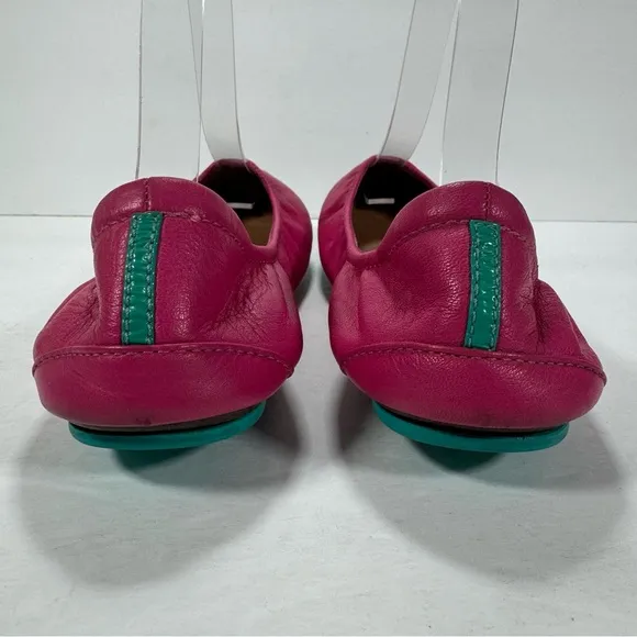 Tieks by Gavrieli Fuchsia Pink Leather Ballet Flats Women's Size 9