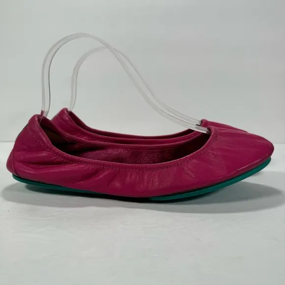 Tieks by Gavrieli Fuchsia Pink Leather Ballet Flats Women's Size 9