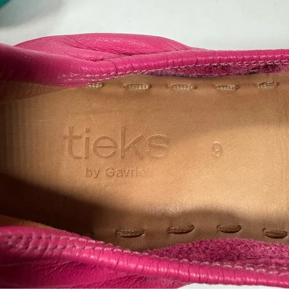 Tieks by Gavrieli Fuchsia Pink Leather Ballet Flats Women's Size 9