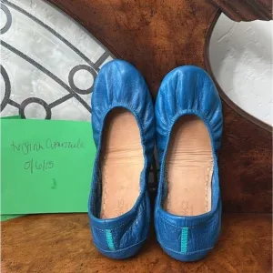 Tieks Cobalt Blue Leather Ballet Flats Size 9
