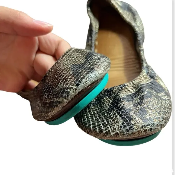 Tieks Copperhead Snake Leather Classic Ballet Flats