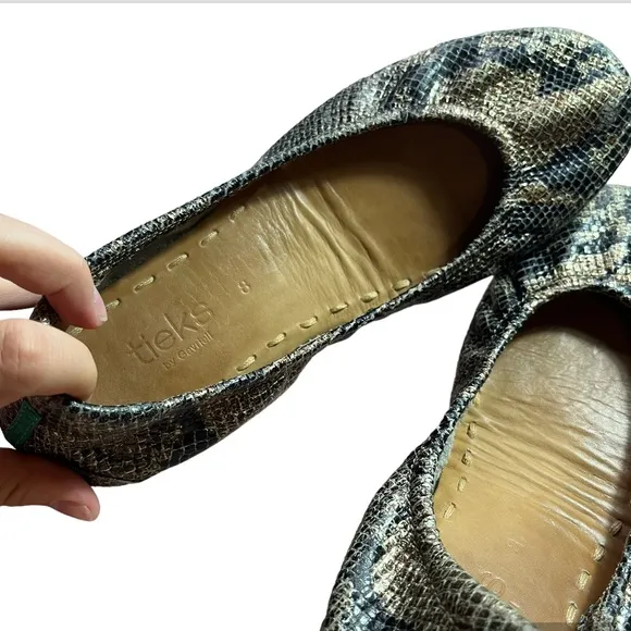 Tieks Copperhead Snake Leather Classic Ballet Flats