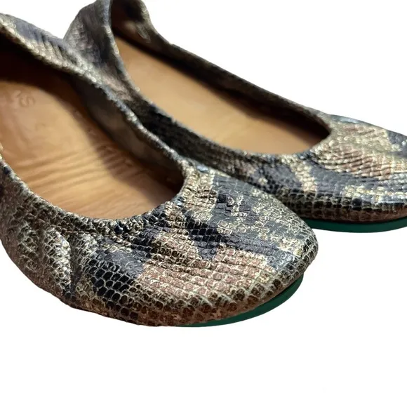 Tieks Copperhead Snake Leather Classic Ballet Flats