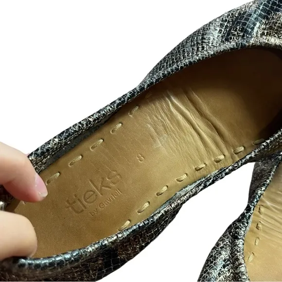 Tieks Copperhead Snake Leather Classic Ballet Flats