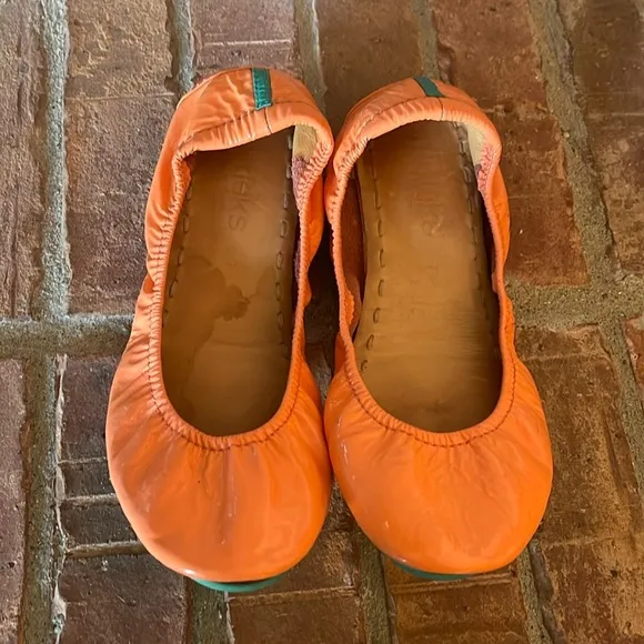 Tieks Coral Patent Leather Flats