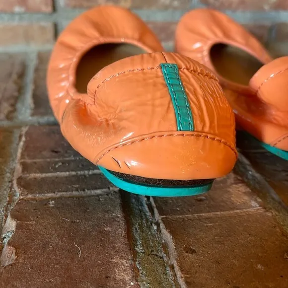 Tieks Coral Patent Leather Flats