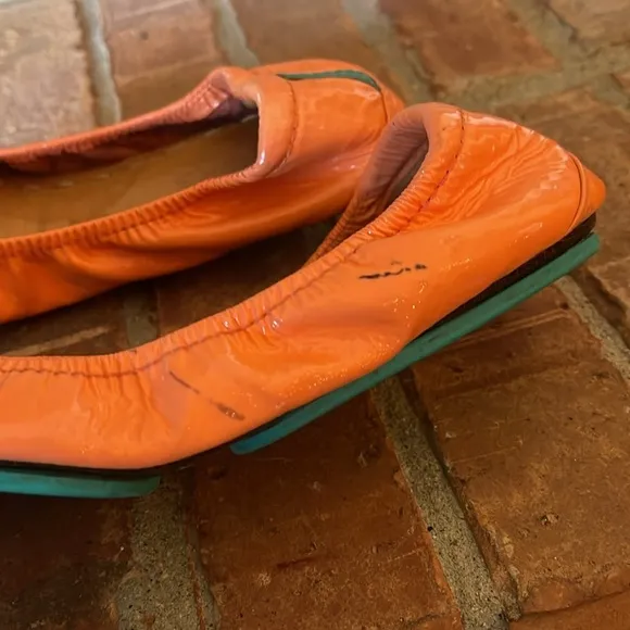 Tieks Coral Patent Leather Flats