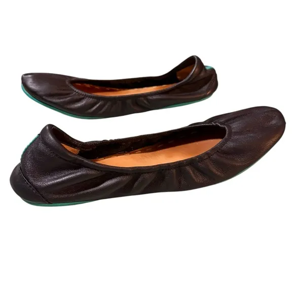 Tieks Matte Black Ballet Flats EUC Size 10