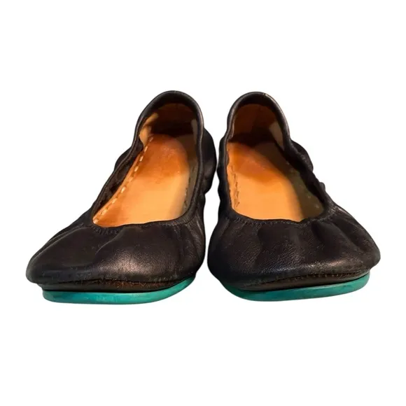 Tieks Matte Black Ballet Flats EUC Size 10