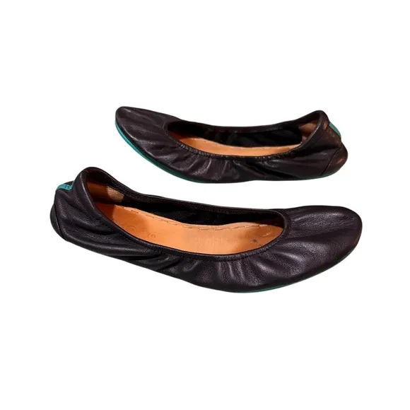 Tieks Matte Black Ballet Flats EUC Size 10