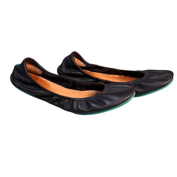 Tieks Matte Black Ballet Flats EUC Size 10