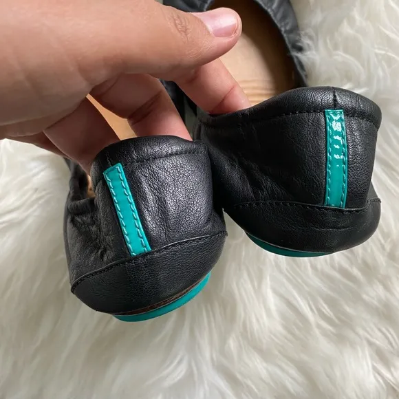Tieks Matte black classic leather ballet flats size 7