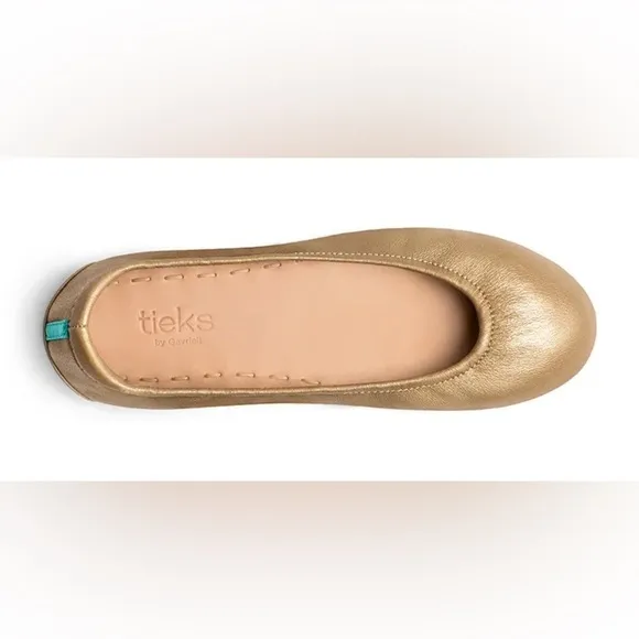 Tieks Metallic Gold Flats