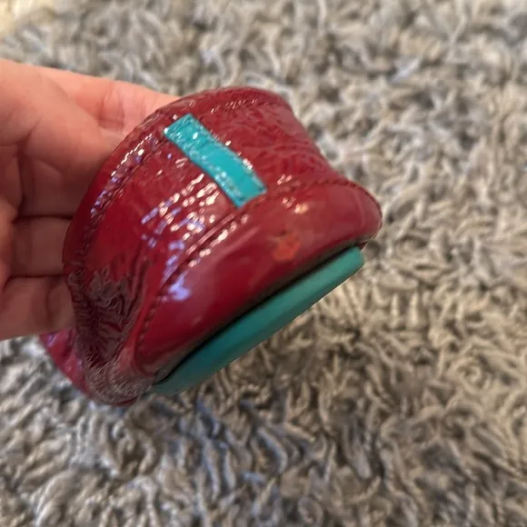 Tieks Patent Ruby Red Leather Ballet Flats Shoes