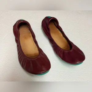 Tieks  size 6Women's Burgundy Leather Flats