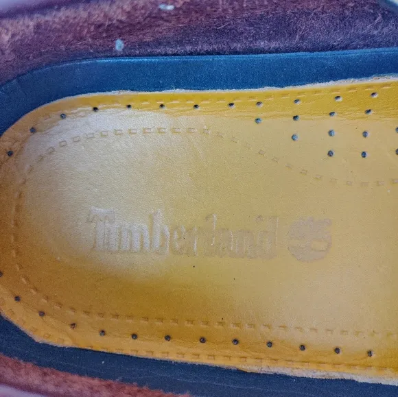 Timberland &quot;Classic&quot; Dark Brown Rootbeer Leather 2-Eye Boat Shoes. Size 10.5