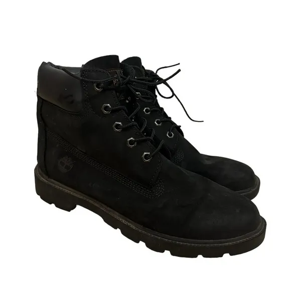 Timberland Boots Ankle Lace Up Combat Casual Leather Black Men’s Size 6