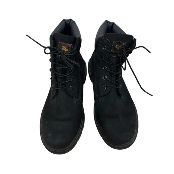 Timberland Boots Ankle Lace Up Combat Casual Leather Black Men’s Size 6