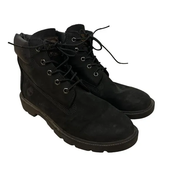 Timberland Boots Ankle Lace Up Combat Casual Leather Black Men’s Size 6