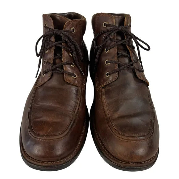 Timberland Brown Leather Lace Up Mid Boots Mens Size 13