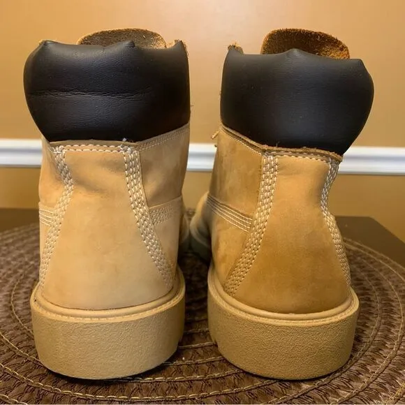 Timberland Classic Boots Boys Kids Size 6 Big Kids Waterproof Nubuck Wheat 10960