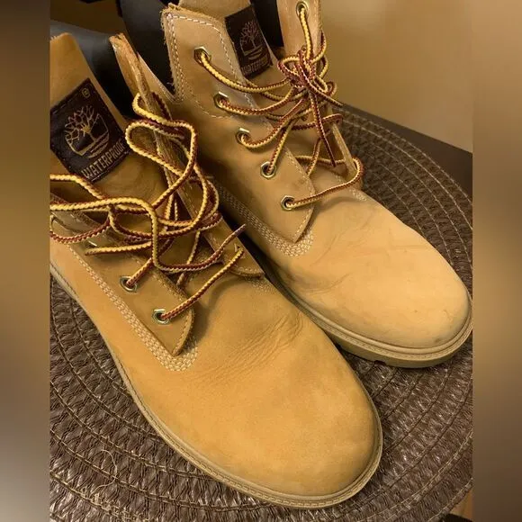 Timberland Classic Boots Boys Kids Size 6 Big Kids Waterproof Nubuck Wheat 10960