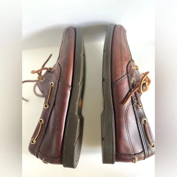 Timberland Earthkeepers Boat Deck Shoes Leather Brown Men's Size 8.5