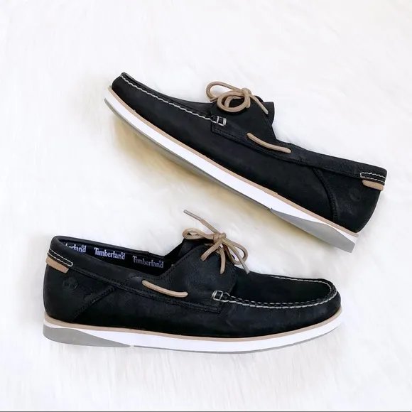 Timberland Men’s Atlantis Break Black Boat Shoes