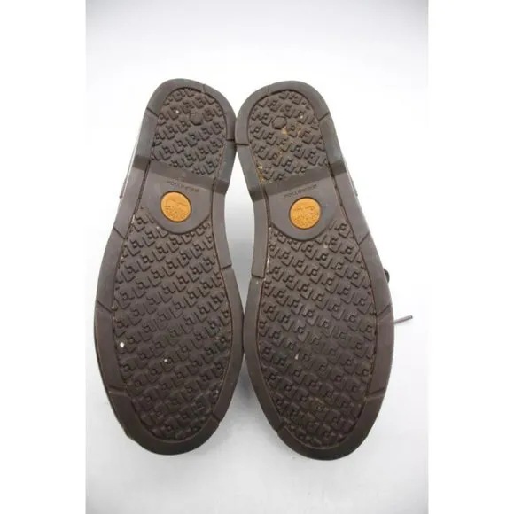 Timberland Piper Cove Boat Shoes Brown Leather Men's Size 8 Wide Lace Up