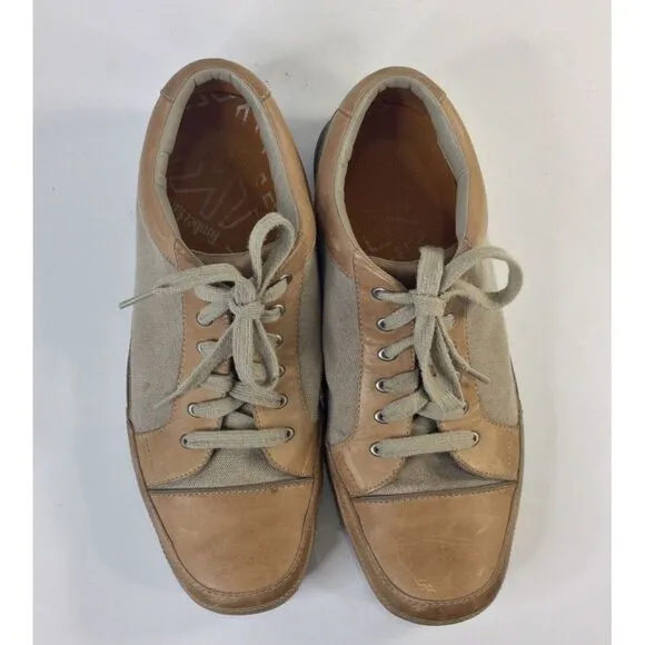 Timberland Shoes Size 12 Leather &amp; Canvas‎ Casual Mens  Medium Tan Caramel