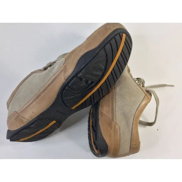 Timberland Shoes Size 12 Leather &amp; Canvas‎ Casual Mens  Medium Tan Caramel