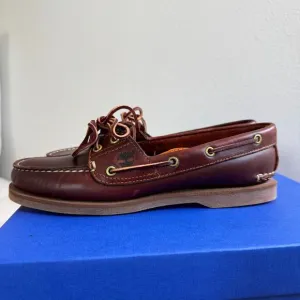 Timberland Women's Classic 2 Eye Boat Shoes Leather Loafers Size 8