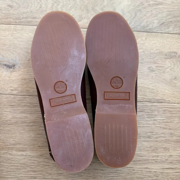 Timberland Women's Classic 2 Eye Boat Shoes Leather Loafers Size 8
