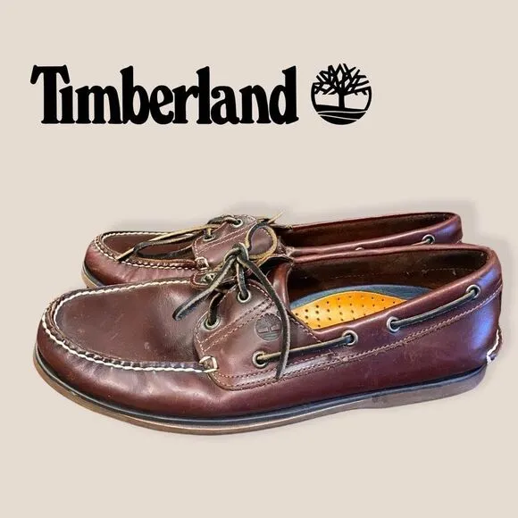 Timberland Men's Leather Boat Shoes Loafers 11.5