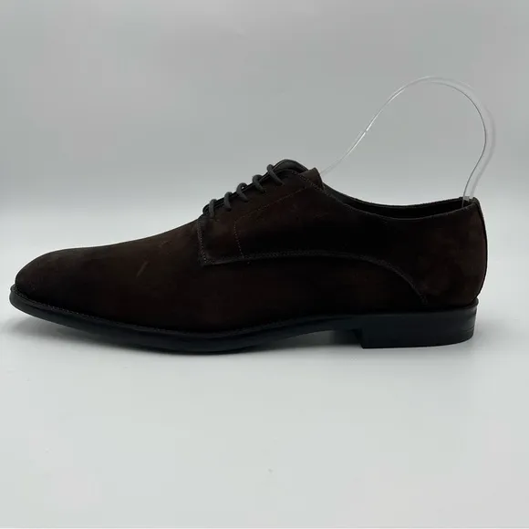 To Boot New York Amedeo Dark Brown Aero Suede Derby Shoes SZ 15-MSRP $399-NEW