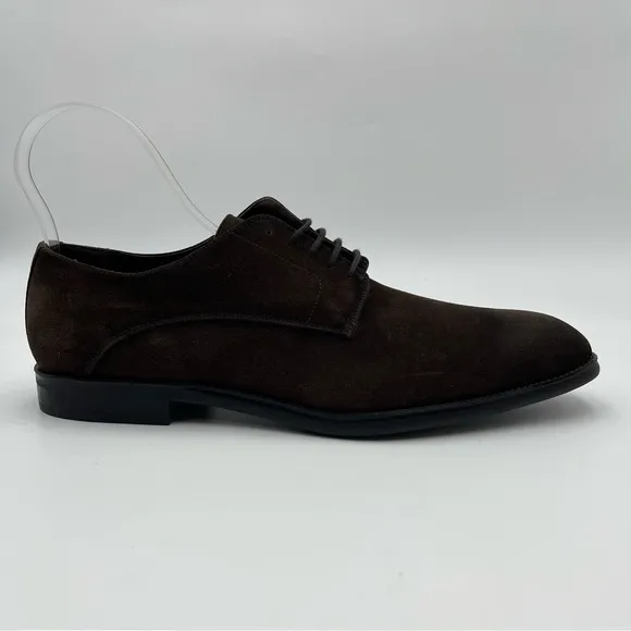 To Boot New York Amedeo Dark Brown Aero Suede Derby Shoes SZ 15-MSRP $399-NEW