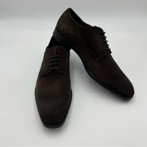 To Boot New York Amedeo Dark Brown Aero Suede Derby Shoes SZ 15-MSRP $399-NEW