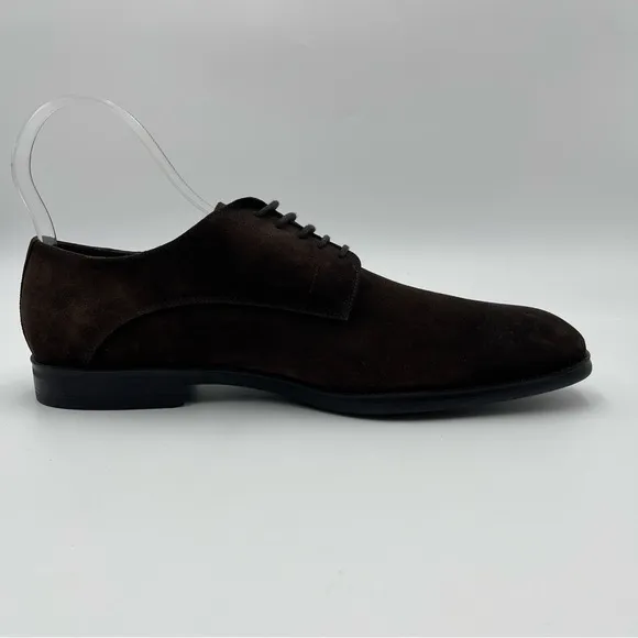 To Boot New York Amedeo Dark Brown Aero Suede Derby Shoes SZ 15-MSRP $399-NEW