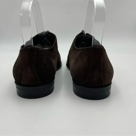 To Boot New York Amedeo Dark Brown Aero Suede Derby Shoes SZ 15-MSRP $399-NEW